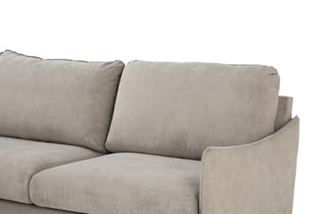 Trend Lyx 4-sits Vänstervänd L-formad Schäslongsoffa i Tyg - Beige - Möbler - Soffa - Divansoffa & schäslongsoffa - 4 sits soffa med divan