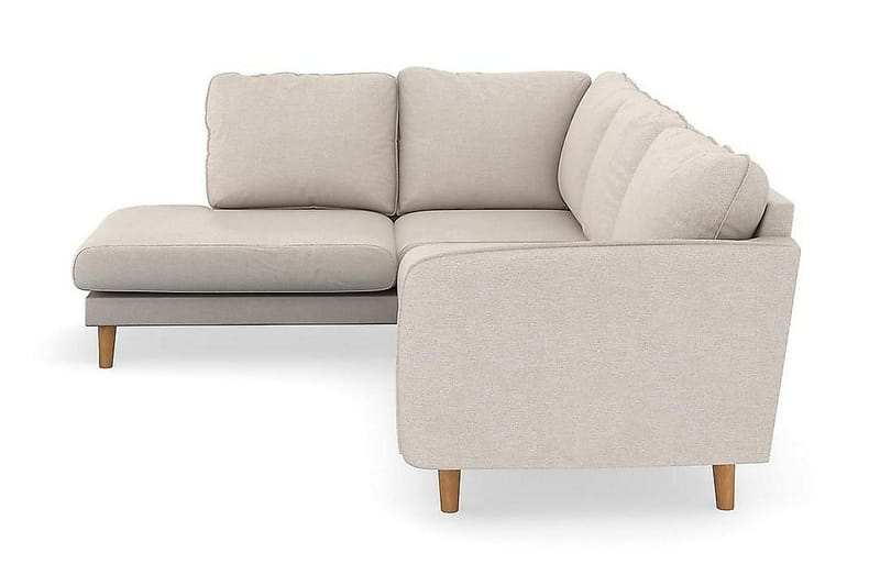 Trend Lyx 4-sits Vänstervänd L-formad Schäslongsoffa i Tyg - Beige - Möbler - Soffa - Divansoffa & schäslongsoffa - 4 sits soffa med divan