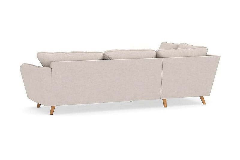 Trend Lyx 4-sits Vänstervänd L-formad Schäslongsoffa i Tyg - Beige - Möbler - Soffa - Divansoffa & schäslongsoffa - 4 sits soffa med divan