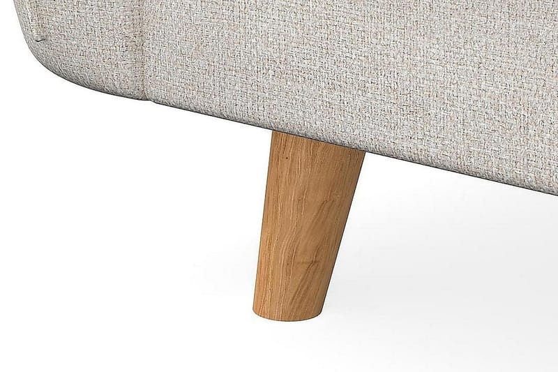 Trend Lyx 4-sits Vänstervänd L-formad Schäslongsoffa i Tyg - Beige - Möbler - Soffa - Divansoffa & schäslongsoffa - 4 sits soffa med divan