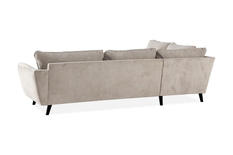 Trend Lyx 4-sits Vänstervänd L-formad Schäslongsoffa i Tyg - Beige - Möbler - Soffa - Divansoffa & schäslongsoffa - 4 sits soffa med divan