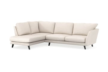 Trend Lyx 4-sits Vänstervänd L-formad Schäslongsoffa i Tyg - Beige - Möbler - Soffa - Divansoffa & schäslongsoffa - 4 sits soffa med divan