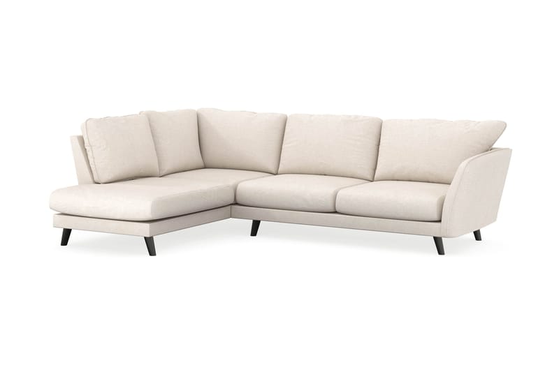 Trend Lyx 4-sits Vänstervänd L-formad Schäslongsoffa i Tyg - Beige - Möbler - Soffa - Divansoffa & schäslongsoffa - 4 sits soffa med divan