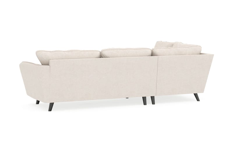 Trend Lyx 4-sits Vänstervänd L-formad Schäslongsoffa i Tyg - Beige - Möbler - Soffa - Divansoffa & schäslongsoffa - 4 sits soffa med divan