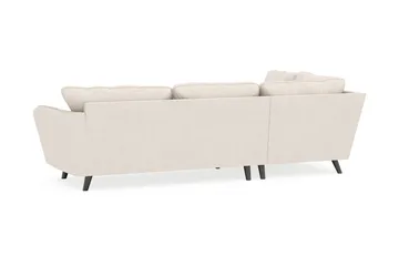 Trend Lyx 4-sits Vänstervänd L-formad Schäslongsoffa i Tyg - Beige - Möbler - Soffa - Divansoffa & schäslongsoffa - 4 sits soffa med divan