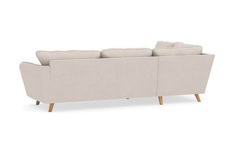 Trend Lyx 4-sits Vänstervänd L-formad Schäslongsoffa i Tyg - Beige - Möbler - Soffa - Divansoffa & schäslongsoffa - 4 sits soffa med divan