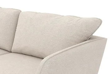 Trend Lyx 4-sits Vänstervänd L-formad Schäslongsoffa i Tyg - Beige - Möbler - Soffa - Divansoffa & schäslongsoffa - 4 sits soffa med divan