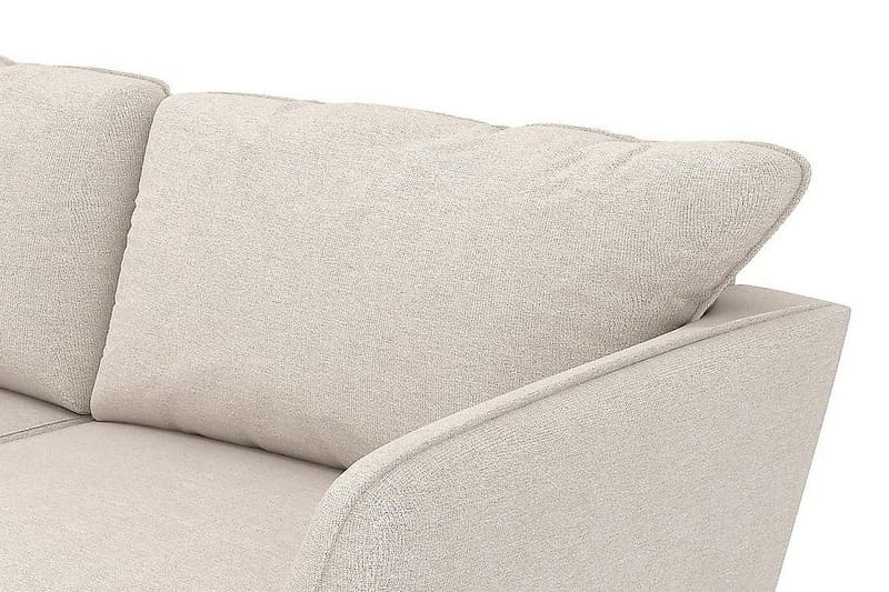 Trend Lyx 4-sits Vänstervänd L-formad Schäslongsoffa i Tyg - Beige - Möbler - Soffa - Divansoffa & schäslongsoffa - 4 sits soffa med divan