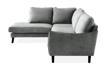 Trend Lyx 4-sits Vänstervänd L-formad Schäslongsoffa i Tyg - Grå - Möbler - Soffa - Divansoffa & schäslongsoffa - 4 sits soffa med divan