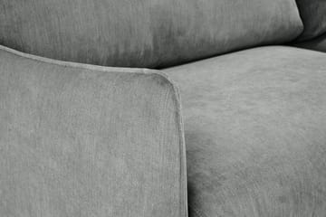 Trend Lyx 4-sits Vänstervänd L-formad Schäslongsoffa i Tyg - Grå - Möbler - Soffa - Divansoffa & schäslongsoffa - 4 sits soffa med divan