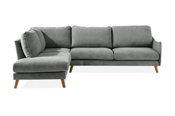 Trend Lyx 4-sits Vänstervänd L-formad Schäslongsoffa i Tyg