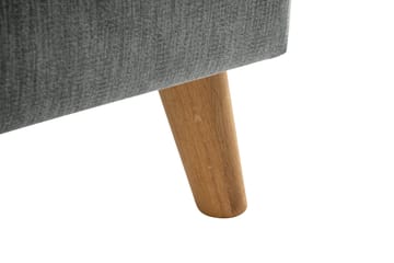 Trend Lyx 4-sits Vänstervänd L-formad Schäslongsoffa i Tyg - Grå - Möbler - Soffa - Divansoffa & schäslongsoffa - 4 sits soffa med divan