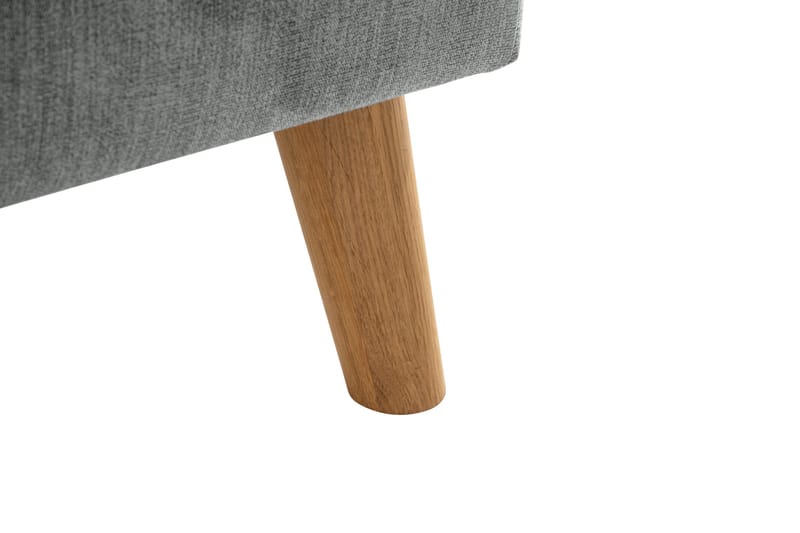 Trend Lyx 4-sits Vänstervänd L-formad Schäslongsoffa i Tyg - Grå - Möbler - Soffa - Divansoffa & schäslongsoffa - 4 sits soffa med divan