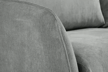 Trend Lyx 4-sits Vänstervänd L-formad Schäslongsoffa i Tyg - Grå - Möbler - Soffa - Divansoffa & schäslongsoffa - 4 sits soffa med divan
