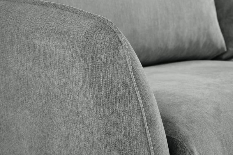 Trend Lyx 4-sits Vänstervänd L-formad Schäslongsoffa i Tyg - Grå - Möbler - Soffa - Divansoffa & schäslongsoffa - 4 sits soffa med divan