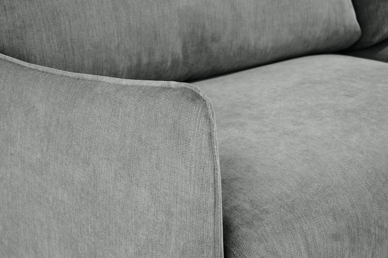 Trend Lyx 4-sits Vänstervänd L-formad Schäslongsoffa i Tyg - Grå - Möbler - Soffa - Divansoffa & schäslongsoffa - 4 sits soffa med divan