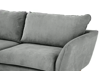 Trend Lyx 4-sits Vänstervänd L-formad Schäslongsoffa i Tyg - Grå - Möbler - Soffa - Divansoffa & schäslongsoffa - 4 sits soffa med divan