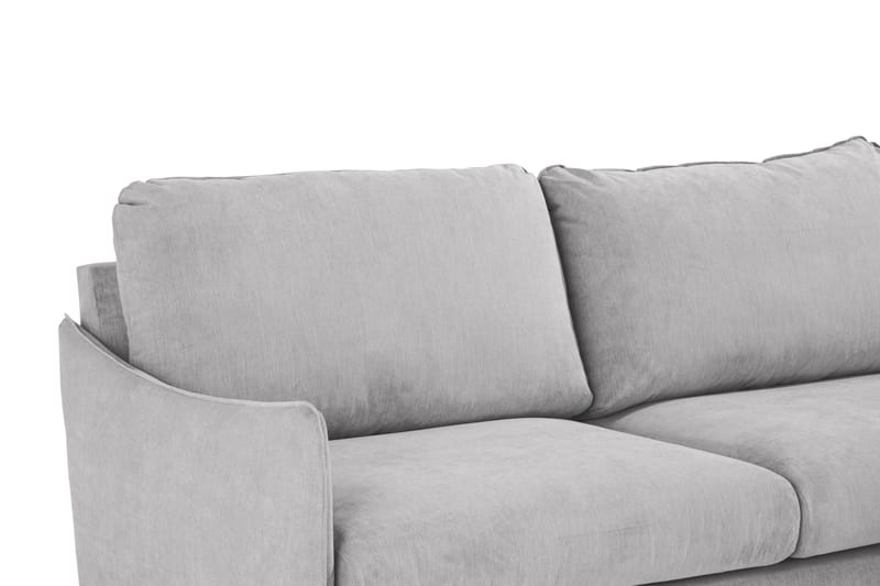 Trend Lyx 4-sits Vänstervänd L-formad Schäslongsoffa i Tyg - Ljusgrå - Möbler - Soffa - Divansoffa & schäslongsoffa - 4 sits soffa med divan