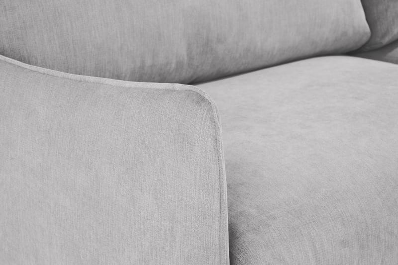 Trend Lyx 4-sits Vänstervänd L-formad Schäslongsoffa i Tyg - Ljusgrå - Möbler - Soffa - Divansoffa & schäslongsoffa - 4 sits soffa med divan