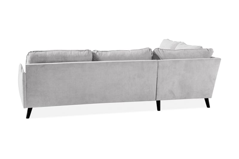 Trend Lyx 4-sits Vänstervänd L-formad Schäslongsoffa i Tyg - Ljusgrå - Möbler - Soffa - Divansoffa & schäslongsoffa - 4 sits soffa med divan
