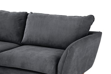 Trend Lyx 4-sits Vänstervänd L-formad Schäslongsoffa i Tyg - Mörkgrå - Möbler - Soffa - Divansoffa & schäslongsoffa - 4 sits soffa med divan