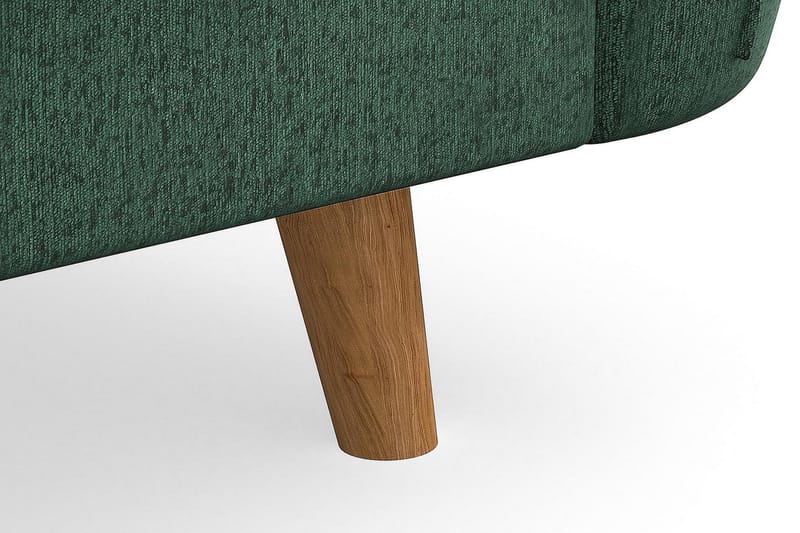 Trend Lyx Schäslongsoffa Höger - Grön Sammet - Möbler - Soffa - Divansoffa & schäslongsoffa - 4 sits soffa med divan