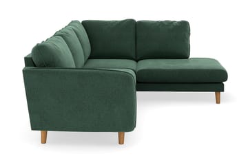 Trend Lyx Schäslongsoffa Höger - Grön Sammet - Möbler - Soffa - Divansoffa & schäslongsoffa - 4 sits soffa med divan