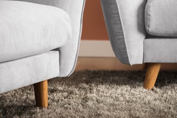 Trend Lyx Schäslongsoffa Höger - Ljusgrå - Möbler - Soffa - Divansoffa & schäslongsoffa - 4 sits soffa med divan