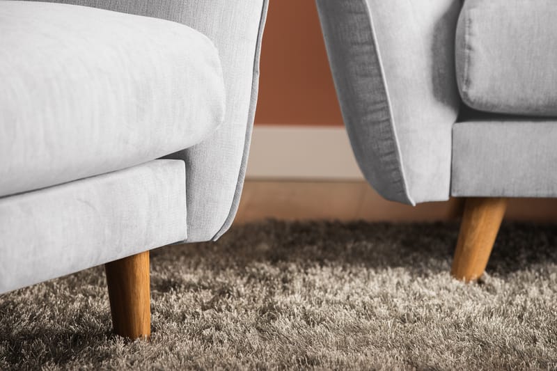 Trend Lyx Schäslongsoffa Höger - Ljusgrå - Möbler - Soffa - Divansoffa & schäslongsoffa - 4 sits soffa med divan