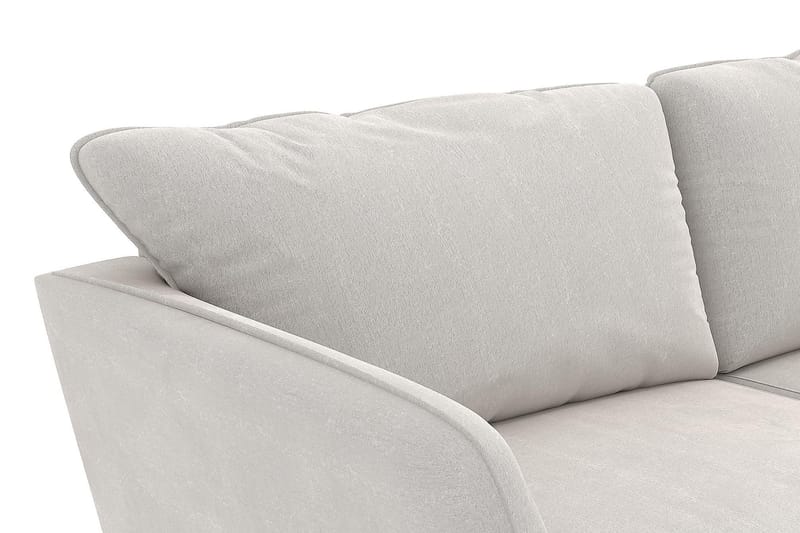 Trend Lyx Schäslongsoffa Höger - Vit Sammet - Möbler - Soffa - Divansoffa & schäslongsoffa - 4 sits soffa med divan