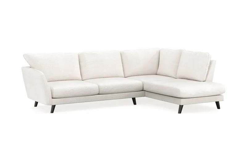 Trend Lyx Schäslongsoffa Höger - Vit|Bouclé - Möbler - Soffa - Divansoffa & schäslongsoffa - 4 sits soffa med divan