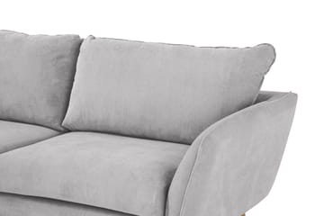 Trend Lyx Schäslongsoffa Vänster - Ljusgrå/Ek - Möbler - Soffa - Divansoffa & schäslongsoffa - 4 sits soffa med divan