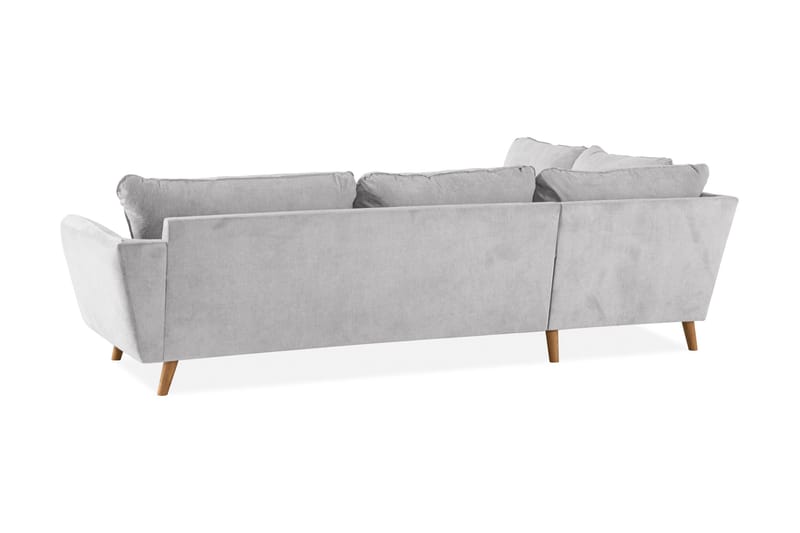 Trend Lyx Schäslongsoffa Vänster - Ljusgrå/Ek - Möbler - Soffa - Divansoffa & schäslongsoffa - 4 sits soffa med divan