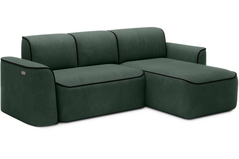 Ume 4-sits Soffa med Divan - Grön - Möbler - Soffa - Divansoffa & schäslongsoffa - 4 sits soffa med divan