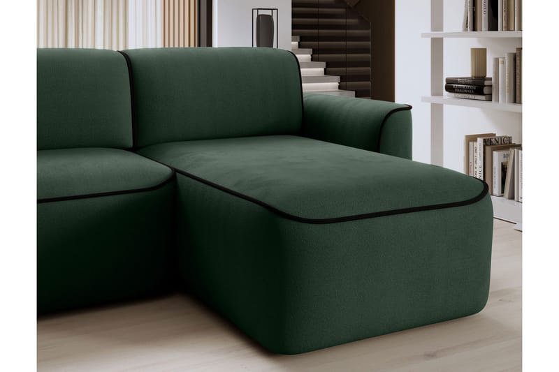 Ume 4-sits Soffa med Divan - Grön - Möbler - Soffa - Divansoffa & schäslongsoffa - 4 sits soffa med divan