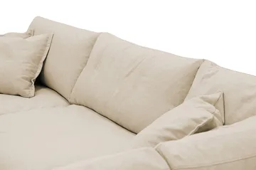 Valencia Extra Djup 4-sits Soffa med Schäslong Höger - Beige - Möbler - Soffa - Divansoffa & schäslongsoffa - 4 sits soffa med divan