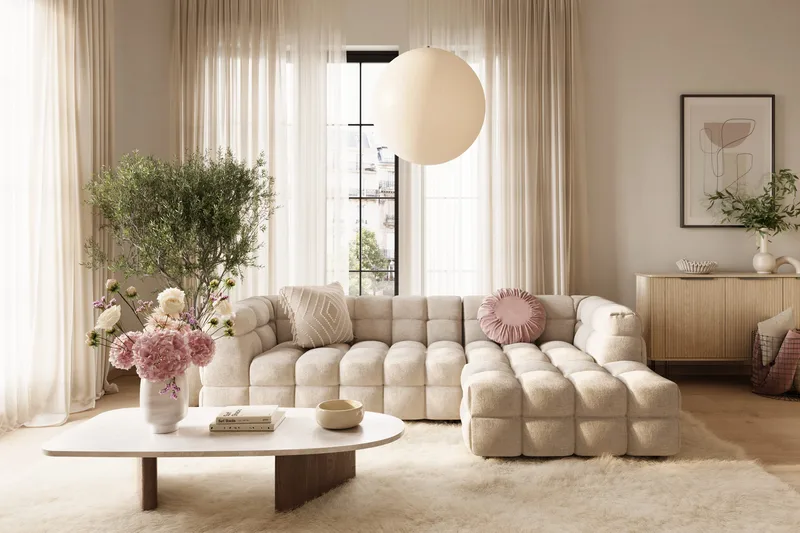 XS23-003 corner sofa OTE Belfast. Andrarum Beige Left-faced VALUE_MISSING_5 - Beige - Möbler - Soffa - Divansoffa & schäslongsoffa - 4 sits soffa med divan