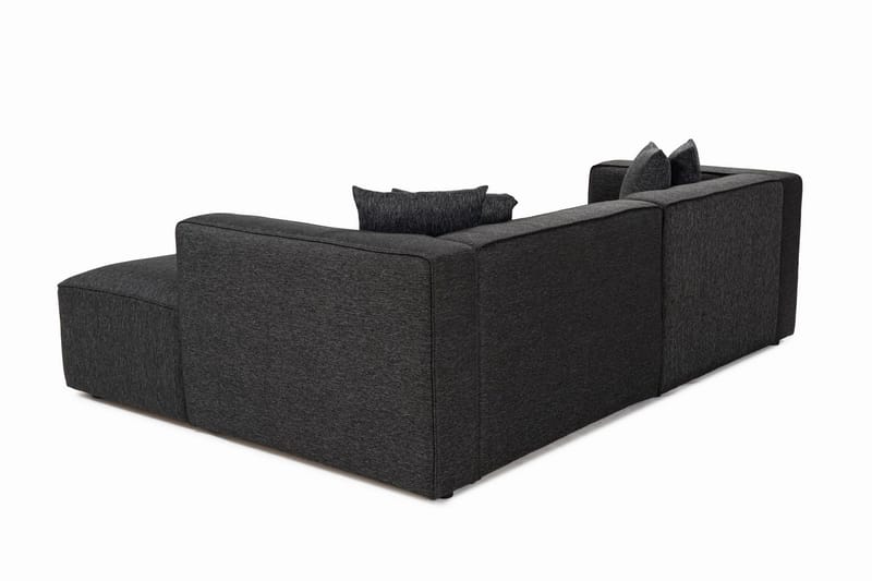 Abbas 4-sits Soffa med Divan - Antracit - Möbler - Soffa - Divansoffa & schäslongsoffa - 4 sits soffa med divan