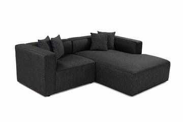 Abbas 4-sits Soffa med Divan - Antracit - Möbler - Soffa - Divansoffa & schäslongsoffa - 4 sits soffa med divan