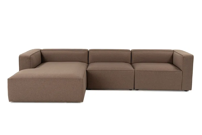 Abbas 4-sits Soffa med Divan, Brun