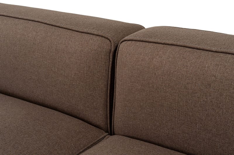 Abbas 4-sits Soffa med Divan - Brun - Möbler - Soffa - Divansoffa & schäslongsoffa - 4 sits soffa med divan