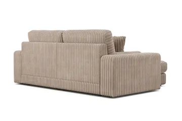 Adelsö by Gynning 3-sits Vändbar L-formad Djup Divansoffa i Manchester - Grå - Möbler - Soffa - Divansoffa & schäslongsoffa - 3 sits soffa med divan