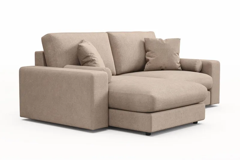 Adelsö by Gynning 3-sits Vändbar L-formad Djup Divansoffa i Tyg - Beige - Möbler - Soffa - Divansoffa & schäslongsoffa - 3 sits soffa med divan