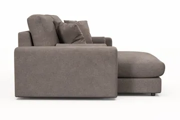 Adelsö by Gynning 3-sits Vändbar L-formad Djup Divansoffa i Tyg - Brun - Möbler - Soffa - Divansoffa & schäslongsoffa - 3 sits soffa med divan
