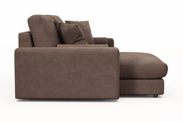 Adelsö by Gynning 3-sits Vändbar L-formad Djup Divansoffa i Tyg - Brun - Möbler - Soffa - Divansoffa & schäslongsoffa - 3 sits soffa med divan
