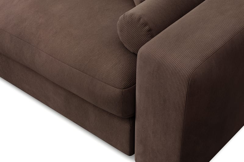 Adelsö by Gynning 4-sits Vändbar L-formad Djup Divansoffa i Manchester - Brun - Möbler - Soffa - Divansoffa & schäslongsoffa - 4 sits soffa med divan