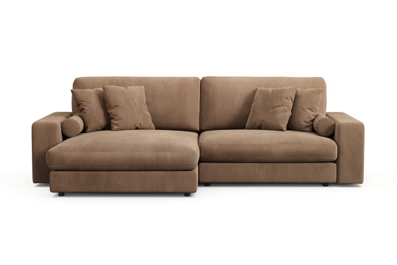 Adelsö by Gynning 4-sits Vändbar L-formad Djup Divansoffa i Manchester, Brun