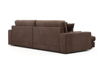 Adelsö by Gynning 4-sits Vändbar L-formad Djup Divansoffa i Manchester - Brun - Möbler - Soffa - Divansoffa & schäslongsoffa - 4 sits soffa med divan