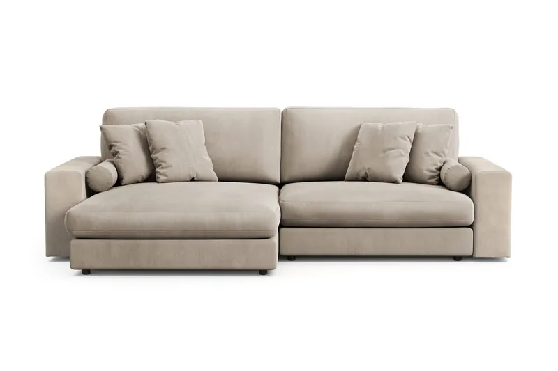 Adelsö by Gynning 4-sits Vändbar L-formad Djup Divansoffa i Manchester, Greige