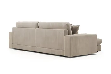 Adelsö by Gynning 4-sits Vändbar L-formad Djup Divansoffa i Manchester - Greige - Möbler - Soffa - Divansoffa & schäslongsoffa - 4 sits soffa med divan